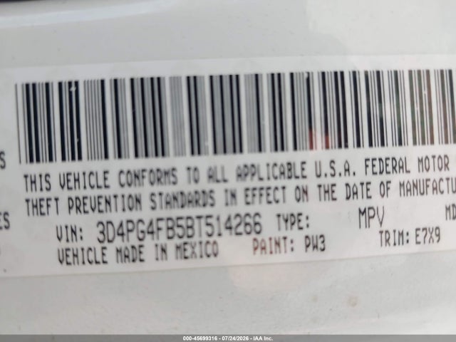 Продаж на аукціоні авто 2011 Dodge Journey Express, vin: 3D4PG4FB5BT514266, номер лоту: 45699316