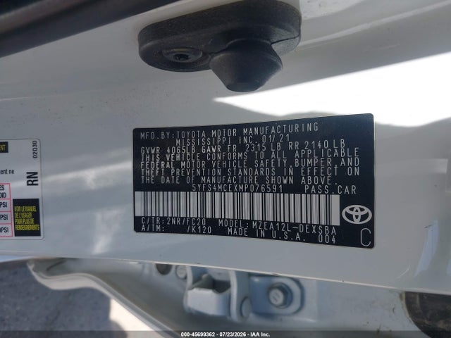 Toyota COROLLA SE 2021 5YFS4MCEXMP076591 Image 9