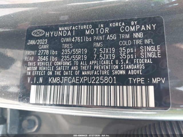Hyundai Tucson Xrt 2023 KM8JFCAEXPU225801 Image 9
