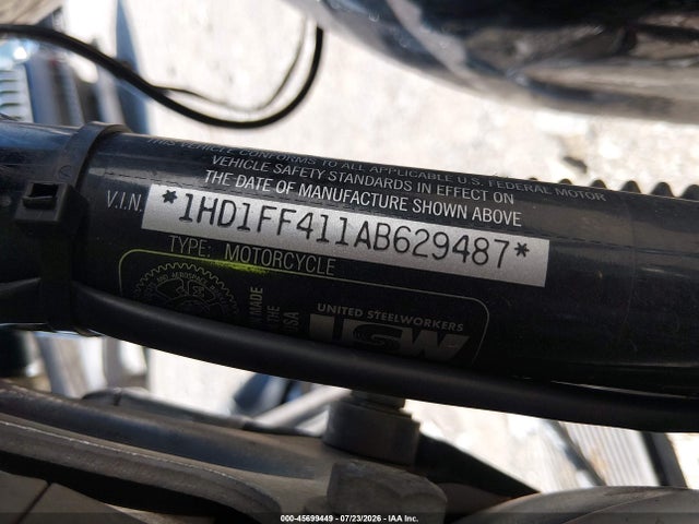 Продаж на аукціоні авто 2010 Harley-davidson Flhtc, vin: 1HD1FF411AB629487, номер лоту: 45699449