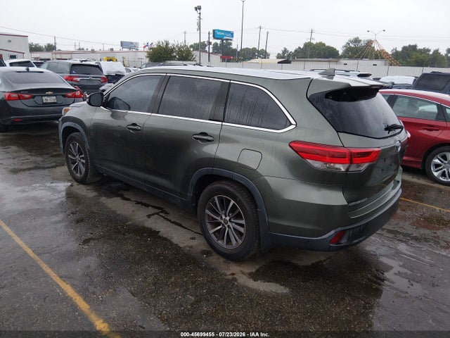 Aukcja sprzedaży 2019 Toyota Highlander Xle, vin: 5TDKZRFHXKS368265, numer aukcji: 45699455