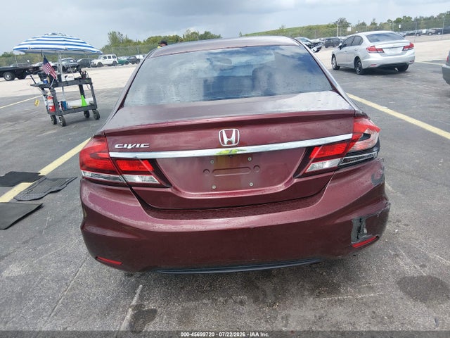 2014 Honda Civic Lx მანქანა იყიდება აუქციონზე, vin: 19XFB2F58EE080066, აუქციონის ნომერი: 45699720