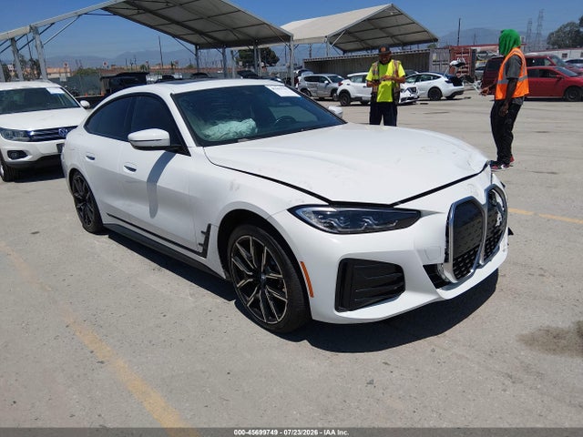 2023 Bmw I4 Edrive40 მანქანა იყიდება აუქციონზე, vin: WBY73AW0XPFR08075, აუქციონის ნომერი: 45699749