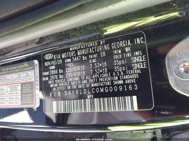 KIA SORENTO S 2021 5XYRLDLC0MG009163 Image 9