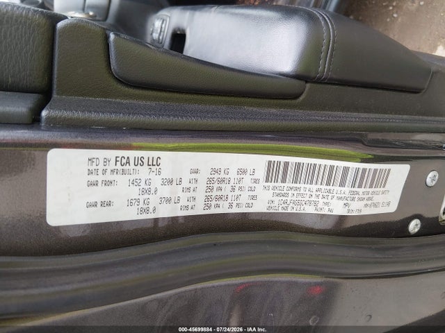 Продажа на аукционе авто 2016 Jeep Grand Cherokee Laredo, vin: 1C4RJFAG5GC478782, номер лота: 45699884