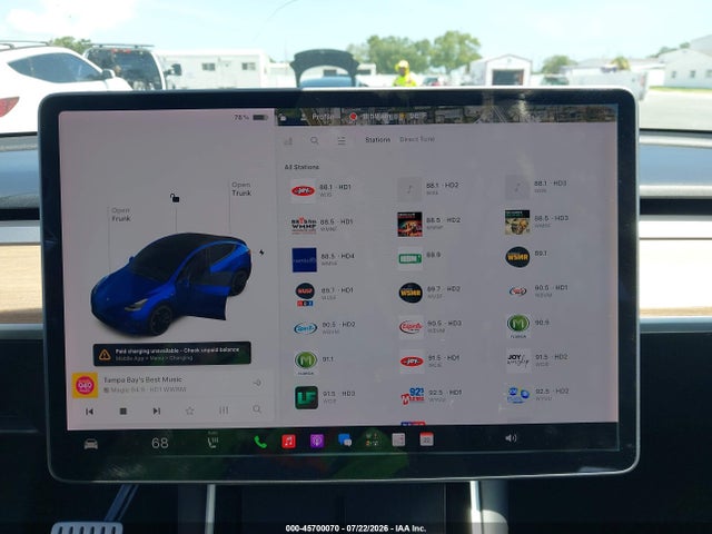 Aukcja sprzedaży 2020 Tesla Model Y Long Range Dual Motor All-wheel Drive/performance Dual Motor All-wheel Drive, vin: 5YJYGDEFXLF001178, numer aukcji: 45700070