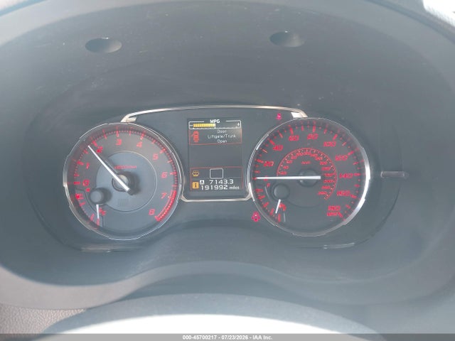 Продажа на аукционе авто 2015 Subaru Wrx, vin: JF1VA1A62F9834499, номер лота: 45700217