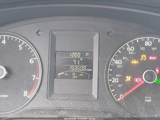 2011 Volkswagen Jetta 2.5l Se მანქანა იყიდება აუქციონზე, vin: 3VWDX7AJ0BM325001, აუქციონის ნომერი: 45700355