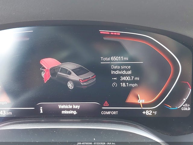 Продажа на аукционе авто 2020 Bmw 740i Xdrive, vin: WBA7T4C04LGG62720, номер лота: 45700398