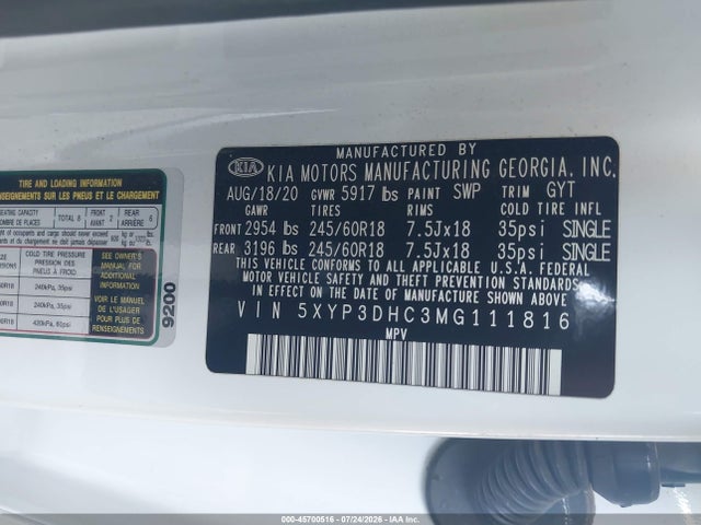 KIA Telluride Ex 2021 5XYP3DHC3MG111816 Image 9