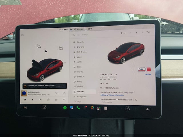 Продажа на аукционе авто 2022 Tesla Model 3 Long Range Dual Motor All-wheel Drive, vin: 5YJ3E1EB7NF131899, номер лота: 45700646