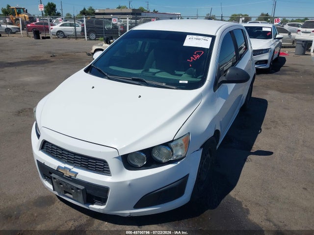 Продаж на аукціоні авто 2015 Chevrolet Sonic Ls Auto, vin: 1G1JA6SHXF4159089, номер лоту: 45700796