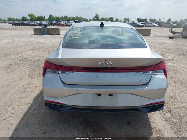 Продажа на аукционе авто 2022 Hyundai Elantra Limited, vin: 5NPLP4AG5NH072768, номер лота: 45700892