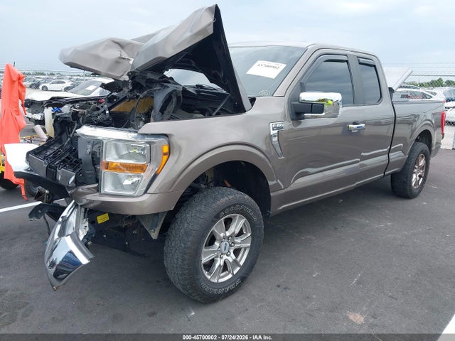 45700902 :رقم المزاد ، 1FTEX1EB4MFB43750 vin ، 2021 Ford F-150 Xlt مزاد بيع