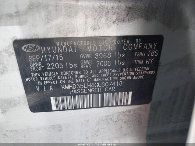 Hyundai ELANTRA GT 2016 KMHD35LH4GU307418 Image 9