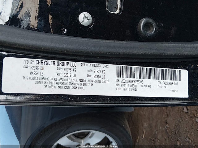 Продажа на аукционе авто 2013 Dodge Challenger Sxt, vin: 2C3CDYAG3DH728705, номер лота: 45700974