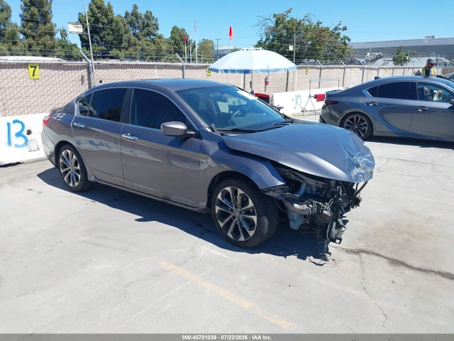 2014 Honda Accord Sport მანქანა იყიდება აუქციონზე, vin: 1HGCR2F58EA147414, აუქციონის ნომერი: 45701039