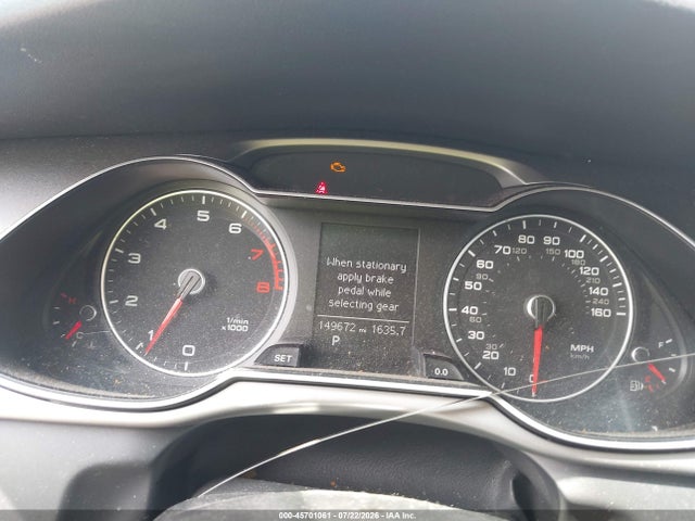45701061 :رقم المزاد ، WAUAFAFL3DA045263 vin ، 2013 Audi A4 2.0t Premium مزاد بيع