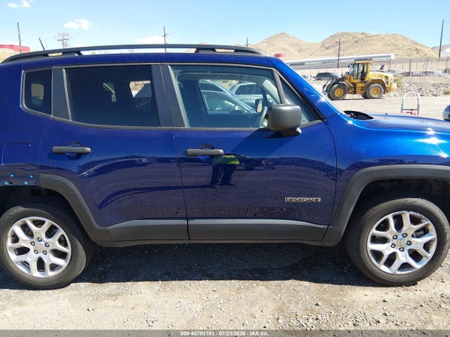 Продажа на аукционе авто 2018 Jeep Renegade Sport 4x4, vin: ZACCJBABXJPJ51913, номер лота: 45701101