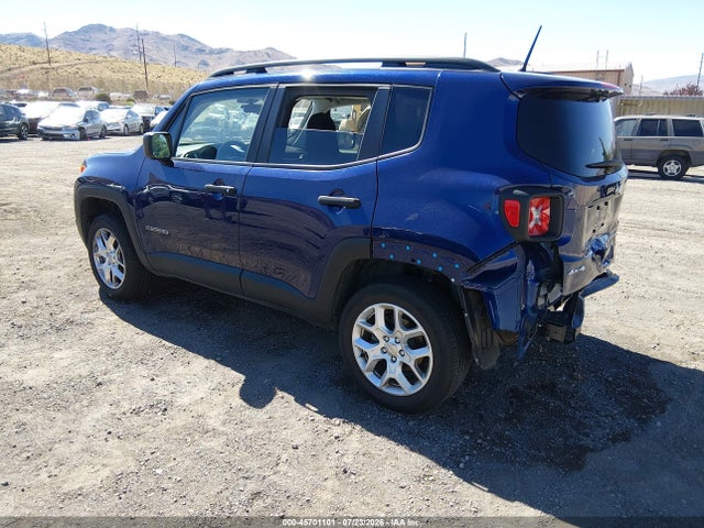 Продажа на аукционе авто 2018 Jeep Renegade Sport 4x4, vin: ZACCJBABXJPJ51913, номер лота: 45701101