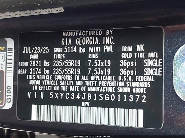 KIA Ev6 Light Rwd 2025 5XYC34JB1SG011372 Image 9