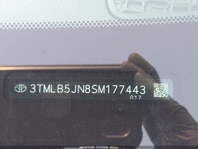 Auction sale of the 2025 Toyota Tacoma Sr5, vin: 3TMLB5JN8SM177443, lot number: 45701280