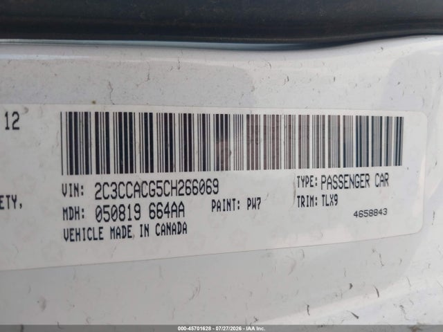Aukcja sprzedaży 2012 Chrysler 300 Limited, vin: 2C3CCACG5CH266069, numer aukcji: 45701628