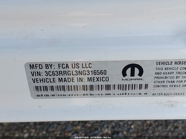 Продаж на аукціоні авто 2022 Ram 3500 Tradesman  4x4 8' Box, vin: 3C63RRGL3NG316560, номер лоту: 45701638