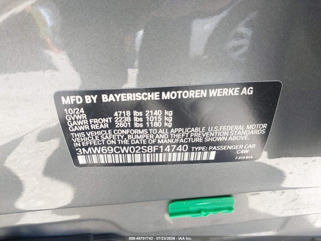 3MW69CW02S8F14740 BMW 330I