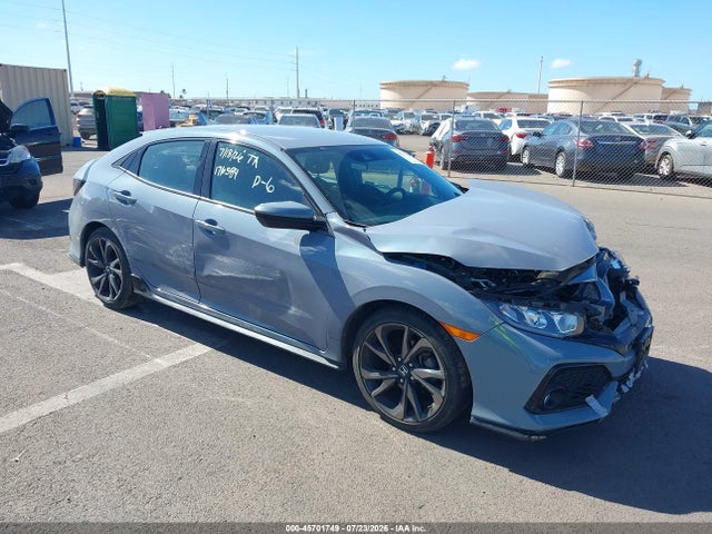 Продажа на аукционе авто 2019 Honda Civic Sport, vin: SHHFK7H45KU222072, номер лота: 45701749