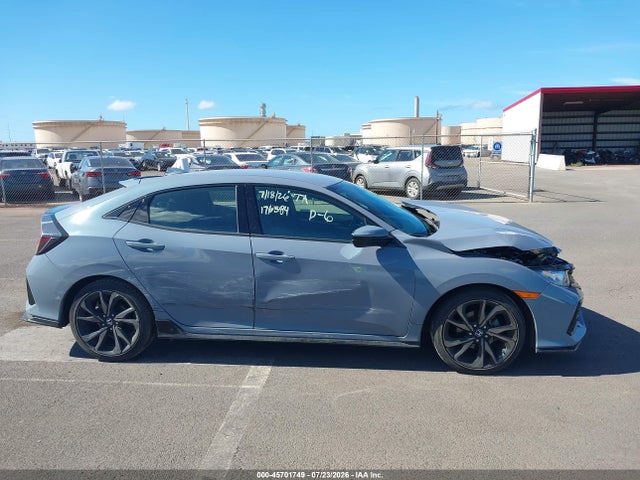 45701749 :رقم المزاد ، SHHFK7H45KU222072 vin ، 2019 Honda Civic Sport مزاد بيع