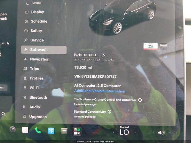 Tesla Model 3 Long Range/mid Range/standard Range/standard Range Plus 2019 5YJ3E1EA5KF401747 Image 15