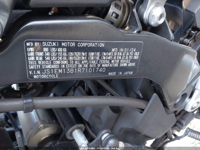 Suzuki Gsx800 F 2024 JS1EM13B1R7101740 Image 10