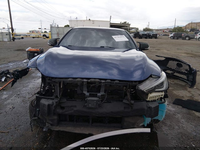 45702026 :رقم المزاد ، JN1EV7EK2KM231376 vin ، 2019 Infiniti Q60 3.0t Luxe مزاد بيع