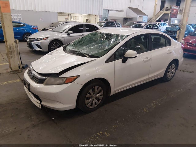 45702124 :رقم المزاد ، 19XFB2E50CE057797 vin ، 2012 Honda Civic Lx مزاد بيع