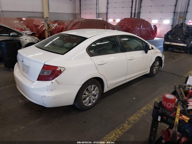 45702124 :رقم المزاد ، 19XFB2E50CE057797 vin ، 2012 Honda Civic Lx مزاد بيع