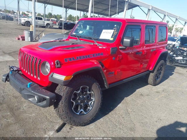 Aukcja sprzedaży 2021 Jeep Wrangler 4xe Unlimited Rubicon 4x4, vin: 1C4JJXR65MW701444, numer aukcji: 45702142