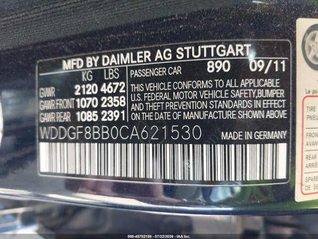 2012 Mercedes-benz C 300 Sport 4matic მანქანა იყიდება აუქციონზე, vin: WDDGF8BB0CA621530, აუქციონის ნომერი: 45702158