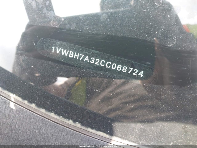 Продажа на аукционе авто 2012 Volkswagen Passat 2.5l Se, vin: 1VWBH7A32CC068724, номер лота: 45702192