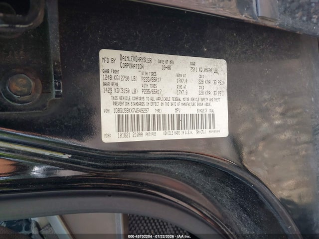 Продаж на аукціоні авто 2007 Dodge Nitro Slt/rt, vin: 1D8GU58KX7W549297, номер лоту: 45702204