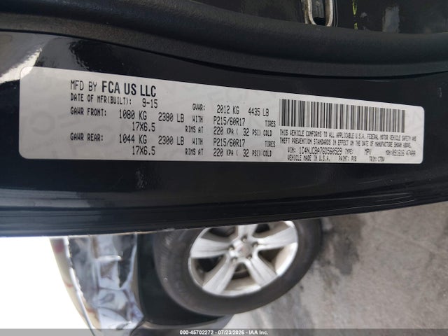 Jeep Compass Sport 2016 1C4NJCBA7GD560529 Image 9