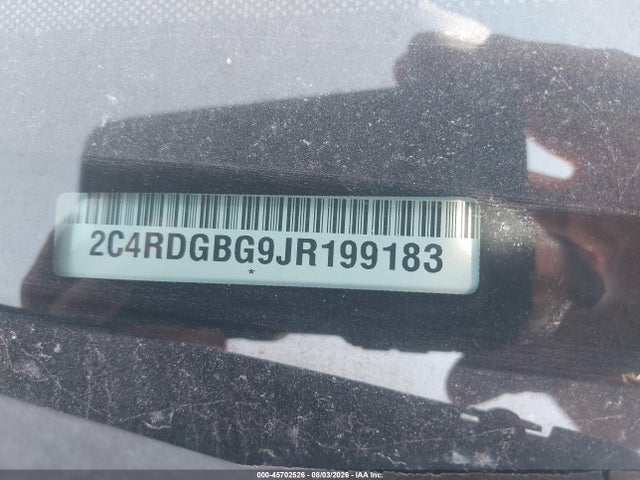Aukcja sprzedaży 2018 Dodge Grand Caravan Se Plus, vin: 2C4RDGBG9JR199183, numer aukcji: 45702526