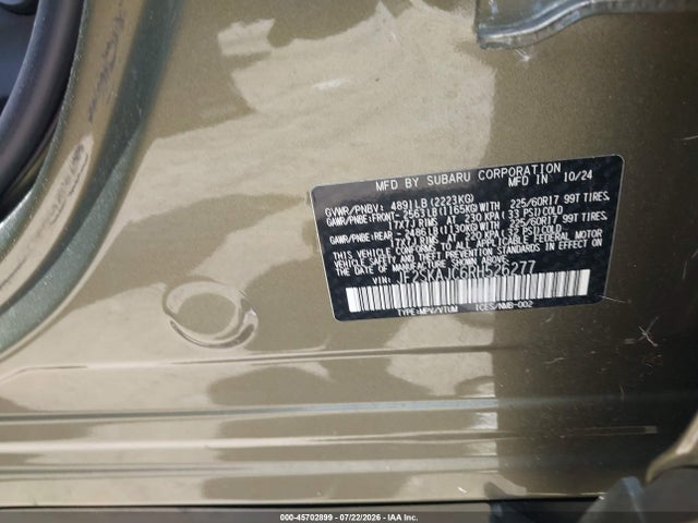 Продажа на аукционе авто 2024 Subaru Forester Wilderness, vin: JF2SKAJC6RH526277, номер лота: 45702899