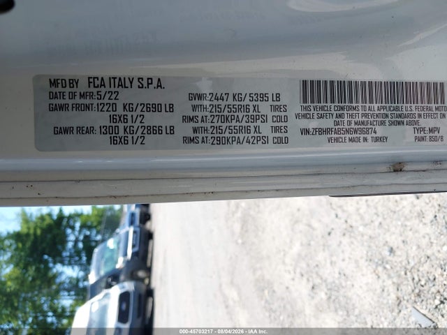 RAM Promaster City Cargo Van 2022 ZFBHRFAB5N6W96874 Image 9