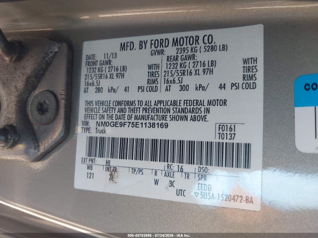 Ford Transit Connect Xlt 2014 NM0GE9F75E1138169 Image 9