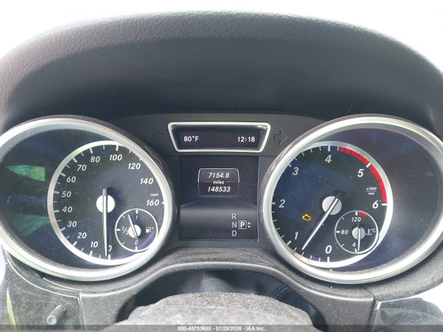 45703688 :رقم المزاد ، 4JGDA0EB1FA556552 vin ، 2015 Mercedes-benz Ml 250 Bluetec 4matic مزاد بيع