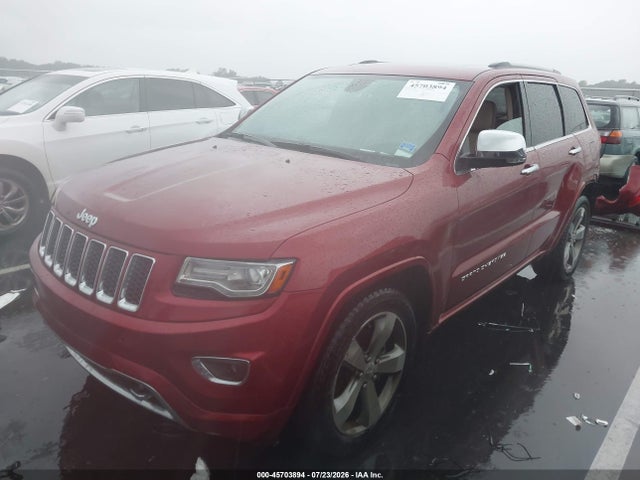 2014 Jeep Grand Cherokee Overland მანქანა იყიდება აუქციონზე, vin: 1C4RJECG2EC216853, აუქციონის ნომერი: 45703894