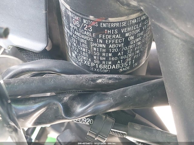 Kawasaki Ex650 P 2024 ML5EXEP16RDAB3511 Image 10
