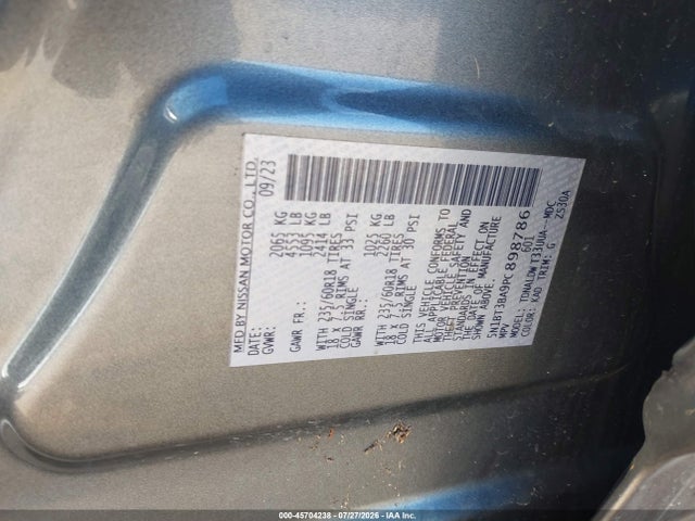 Aukcja sprzedaży 2023 Nissan Rogue Sv Fwd, vin: 5N1BT3BA9PC898786, numer aukcji: 45704238