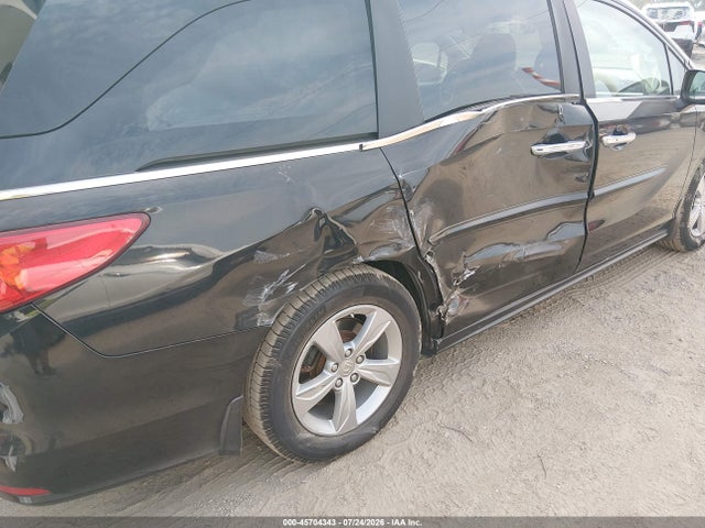 2018 Honda Odyssey Ex-l მანქანა იყიდება აუქციონზე, vin: 5FNRL6H70JB098002, აუქციონის ნომერი: 45704343